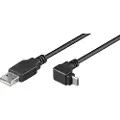 Goobay 95343, 1,8 m, USB A, Micro-USB B, USB 2.0, 480 Mbit/s, Sort