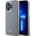 DKNY iPhone 15 Pro DKNY Liquid Silicone Metal Logo Deksel - Magsafe-kompatibel - Grå