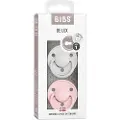 BIBS Smekker Napp 2-pakning De Lux Haze/Blossom 0-6m