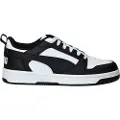 Puma Rebound V6 Lo Youth Sneakers, Shoes, White/Black, 38