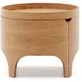 Kave Home Kave HomeNattbord av ask kryssfiner Octavia diameter 55 cmBrunNattbordFra Homeroom