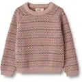 Wheat Jacquard Pullover Nanna Dry Rose