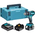 Makita DDF485RFJ Cordless drill, 18 V, 2x 3.0 Ah Li-ion, 50/25 Nm, 1.7 kg, LED, BL-motor, MAKPACK