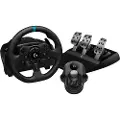 Logitech G G923 - Sett for hjul, pedaler og girskiftehevarm - kablet - for PC, Sony PlayStation 4, Sony PlayStation 5