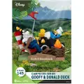 Beast Kingdom Toys Diorama Pvc D-stage Camping Series Langbein Og Donald Duck Disney 10 Cm