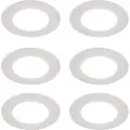 QAZQA Sett med 6 hvite nedfellbare spotlights inkl. Dim to Warm LED 7W IP65 - Blanca
