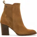 Mustang for woman. 59807 Brown Jolie Leather Ankle Boots (40), 5 to 8 cm, Zip, Casual