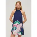 Superdry Printed Ermeløs Kort Kjole