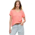 Superdry Studios Slub Embroidered Kort Ermet V-hals T-skjorte