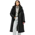 Superdry Faux Shearing Longline Jakke
