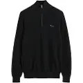 Gant for man. 8040523 Cotton pique half-zip pullover black (4XL), Casual