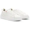Hugo Boss for man. 50499261 Blake leather trainers white (41), Flat, Laces, Casual