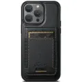 24hShop Kunstlærskall med MagSafe-kortholder for iPhone 16 Pro - Svart