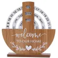 24hShop Dekorativ roterende kalender i tre