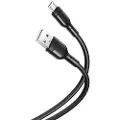 XO NB212 USB til MicroUSB-kabel - 1 m, 2,1 A - svart