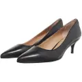 Ralph Lauren for woman. 802940572001 Adrienne black leather shoes (38.5), 5 to 8 cm, None, Casual, Party