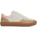 Pepe Jeans for woman. PLS31586 Travis Retro off-white leather trainers (39), Flat, Suede, Laces, Casual