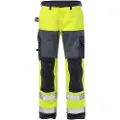 Fristads Bukser høy synlighet cl 2 2585 FLAM Hi-Vis Gul / Marineblå C52