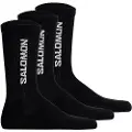Salomon Everyday Crew, Sokker, 3-pack, Black