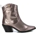 Carmela for woman. 16177602-PLOMO Leather Ankle Boots 161776 silver (37), 3 to 5 cm, Zip, Casual
