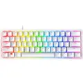 Razer Huntsman Mini 60% Gaming Keyboard - Clicky Optical Switch - Doubleshot PBT Keycaps - Chroma RGB Lighting - US Layout - Mercury White