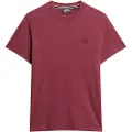 Superdry for man. M1011245A T-shirt with logo Essential red (S), Casual, Short sleeve, Organic Cotton, Sustainable
