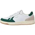 Pepe Jeans for man. PMS00026 Kore Heritage leather shoes white (40), Flat, Suede, Laces, Casual