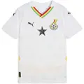Puma Ghana 2025 Home Jersey Youth, Clothing, White/Pelé Yellow, 13-14Y
