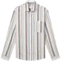 Tom Tailor Relaxed Cotton Linen Skjorte Med Lange Ermer