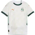 Puma Ivory Coast 2025 Away Jersey Youth, Clothing, White/Dark Myrtle, 13-14Y