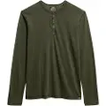 Superdry Slub Grandad Langarmet T-skjorte