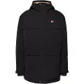 Tommy Hilfiger for man. DM0DM20005 Black Canvas Coat (L), Casual, Long sleeve, Recycled Polister, Sustainable