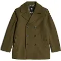 G-Star for man. D25402-D445-C744 Green wool coat (L), Casual, Sustainable, Recycled Wool