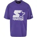 Starter Black Label Starter Logo Acid Purple Acid Oversized Kortarmet T-skjorte