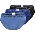Ralph Lauren for man. 714835884004 Set of 3 blue briefs (XXL), Homewear, Cotton