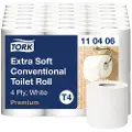 Tork Toiletpapir Tork Premium Extra Soft 4-lag L18.8mxB9cm Nyfiber Hvid,7 pk x 6 rl/krt