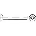 Toolcraft TO-6863112 Undersænkede skruer M3 6 mm Krydskærv Philips DIN 965 Stål verzinkt 200 stk