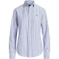 Ralph Lauren for woman. 211891377004 Blue striped shirt (34), Casual, Cotton, Classic, Long sleeve