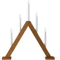 Markslöjd MarkslöjdLysestake Ariele 5LBrunAdventsstakerFra Homeroom