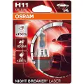 Osram H11 Pgj19-2 12v-55w Night Breaker Laser Blister Lyspære