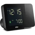 Braun 67160, Digital vekkerklokke, Rektangel, Sort, 24 timers, Tid, AC