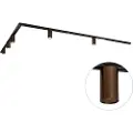 QAZQA Moderne skinnesystem med 5 spotlights mørk bronse 1-fase GU10 35 mm - Iconic Ruby