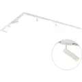 QAZQA Moderne skinnesystem med 5 spotlights hvitt 1-fase - Iconic Ivy