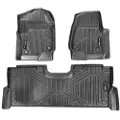 Vevor Gulvmatter til biler, Passer til Ford F250 F350 F450 F550 2017-2024 2025 Super Duty Crew Cab bøttesete med oppbevaring under setet, 3 stk. matter foran og i andre seterad, Gulvmatter for lastebi