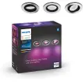 Philips Hue Centura Innfelt Spot - Rund - Aluminum - 3-pakning