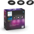 Philips Hue Centura Innfelt Spot - Rund - Svart - 3-pakning