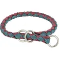 Trixie Cavo Pull-Stop Halsbånd, sangria/petrol -Størrelse: M–L: Halsomkrets 43 - 51 cm, Ø 18 mm
