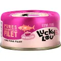 Lucky Lou Extra Food Filet i buljong 12 x 70 g - Tunfiskfilet