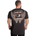 Gasp Utility Street Tee, Washed Black