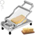 Vevor osteskjærer med tråd, 0,2" ultratynt ostesmørblad, avtakbar osteskjærertråd, kommersiell osteskjærer i aluminiumslegering med knivtråd i 316 rustfritt stål, kjøkkenmatlaging